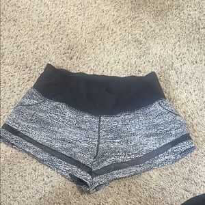 Lulu lemon Women's Black and Gray Shorts